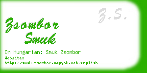 zsombor smuk business card